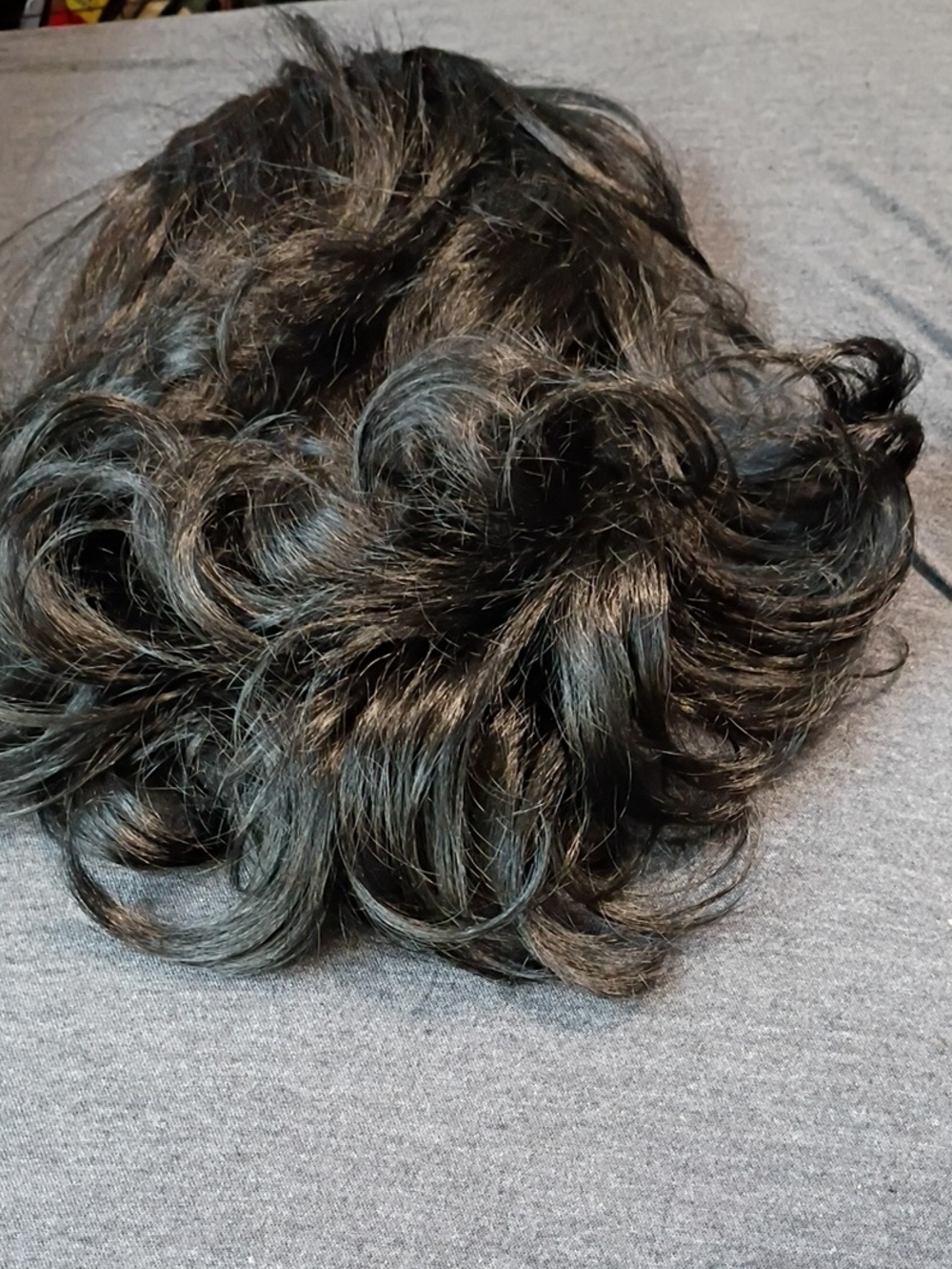Short Wavy Hairpiece for Women — Natural Black